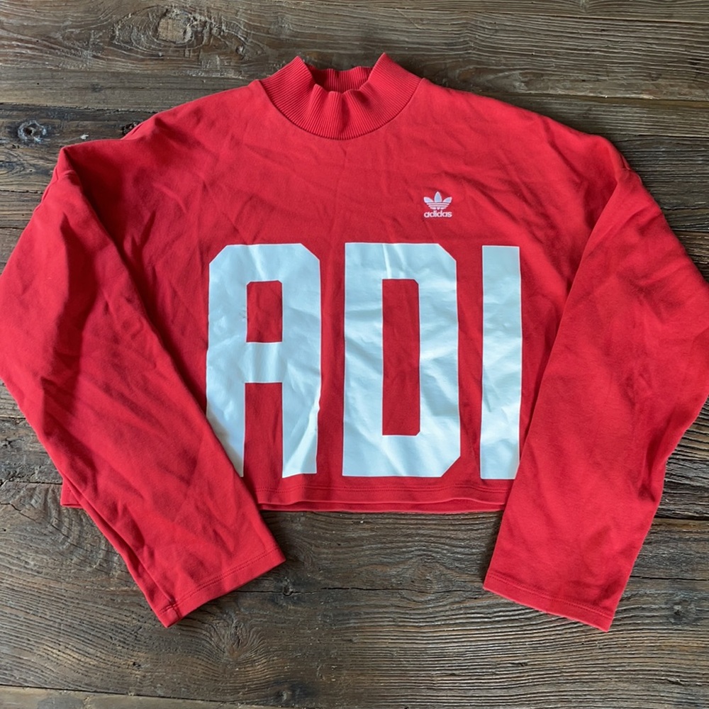 Adidas Originals Bold Age cropped sweatshirt EUC - Picture 4 of 8